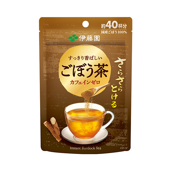 包裝設計欣賞爽口的＜清爽芬芳的牛蒡茶＞ (伊藤園) (圖1)