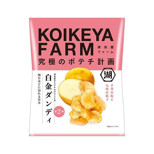 包裝設(shè)計欣賞KOIKEYA FARM ＜白金鄧迪平釜的鹽和九州產(chǎn)柚子＞ (湖池屋) (圖1)