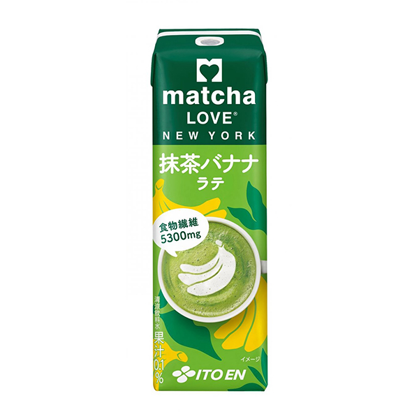 包裝設計欣賞matcha LOVE NEW YORK ＜抹茶香蕉拿鐵＞ (伊藤園) (圖1)
