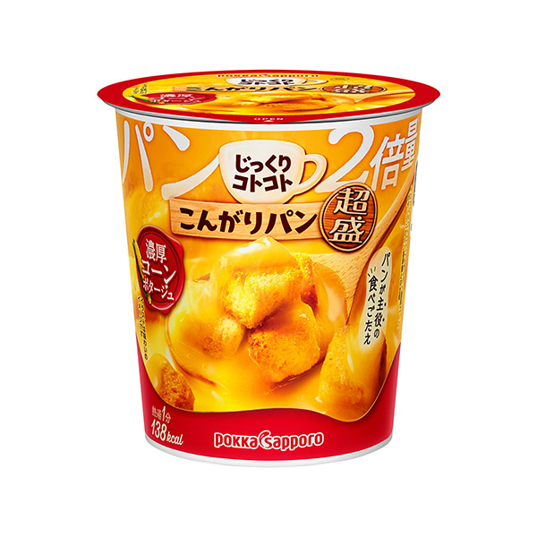 包裝設計欣賞慢慢地、咕嚕咕嚕的面包超盛＜濃厚玉米濃湯＞ ( pokasaporo食品& bavarage ) (圖1)