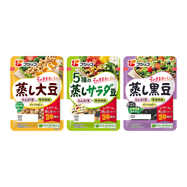 包裝設計欣賞蒸大豆／5種蒸沙拉豆／蒸黑豆(富士子) (圖1)